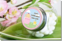 Blooming Baby Girl Asian - Personalized Baby Shower Candy Jar