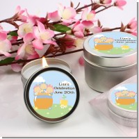 Blooming Baby Triplets Caucasian - Baby Shower Candle Favors