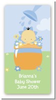 Blooming Baby Boy Asian - Custom Rectangle Baby Shower Sticker/Labels