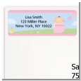 Blooming Baby Girl Asian - Baby Shower Return Address Labels thumbnail