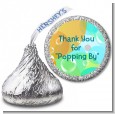 Blowing Bubbles - Hershey Kiss Birthday Party Sticker Labels thumbnail