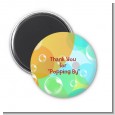 Blowing Bubbles - Personalized Birthday Party Magnet Favors thumbnail
