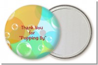 Blowing Bubbles - Personalized Birthday Party Pocket Mirror Favors
