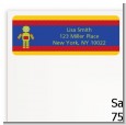Robot Party - Birthday Party Return Address Labels thumbnail