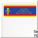 Robot Party - Birthday Party Return Address Labels