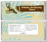BMX Rider - Personalized Birthday Party Candy Bar Wrappers
