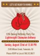 Boxing Gloves - Birthday Party Invitations thumbnail