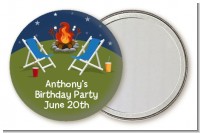Bonfire - Personalized Birthday Party Pocket Mirror Favors