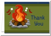 Bonfire - Birthday Party Thank You Cards