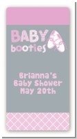 Booties Pink - Custom Rectangle Baby Shower Sticker/Labels