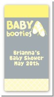 Booties Yellow - Custom Rectangle Baby Shower Sticker/Labels