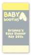Booties Yellow - Custom Rectangle Baby Shower Sticker/Labels thumbnail