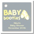 Booties Yellow - Personalized Baby Shower Card Stock Favor Tags thumbnail