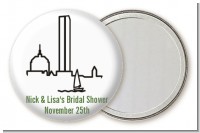 Boston Skyline - Personalized Bridal Shower Pocket Mirror Favors