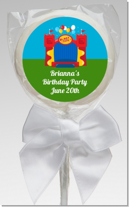 Bounce House - Personalized Birthday Party Lollipop Favors