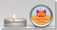 Bounce House Purple and Orange - Birthday Party Candle Favors thumbnail