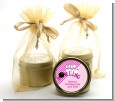Bowling Girl - Birthday Party Gold Tin Candle Favors thumbnail