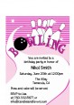 Bowling Girl - Birthday Party Petite Invitations thumbnail