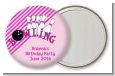 Bowling Girl - Personalized Birthday Party Pocket Mirror Favors thumbnail