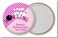 Bowling Girl - Personalized Birthday Party Pocket Mirror Favors
