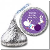 Bowling Party - Hershey Kiss Birthday Party Sticker Labels
