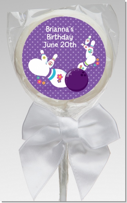 Bowling Party - Personalized Birthday Party Lollipop Favors