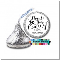 Thank You For Coming - Hershey Kiss Bridal Shower Sticker Labels