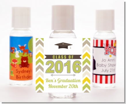 Brilliant Scholar - Personalized Graduation Party Hand Sanitizers Favors