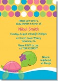 Sea Turtle Girl - Baby Shower Invitations
