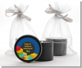 Building Blocks - Birthday Party Black Candle Tin Favors