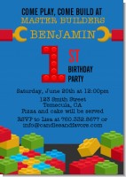 Building Blocks - Birthday Party Invitations