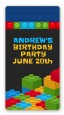 Building Blocks - Custom Rectangle Birthday Party Sticker/Labels thumbnail