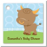 Bull | Taurus Horoscope - Personalized Baby Shower Card Stock Favor Tags