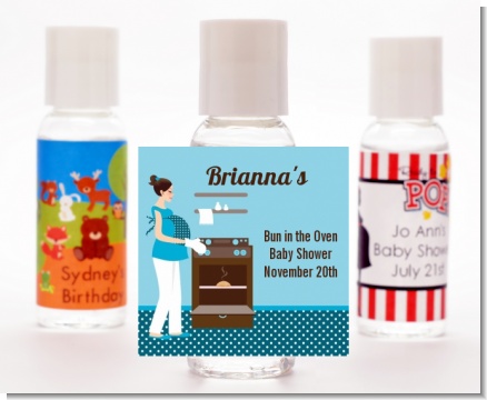 Bun in the Oven Boy - Personalized Baby Shower Hand Sanitizers Favors