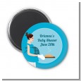 Bun in the Oven Boy - Personalized Baby Shower Magnet Favors thumbnail