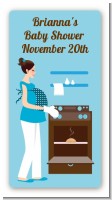 Bun in the Oven Boy - Custom Rectangle Baby Shower Sticker/Labels