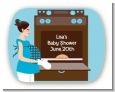 Bun in the Oven Boy - Personalized Baby Shower Rounded Corner Stickers thumbnail