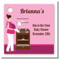 Bun in the Oven Girl - Personalized Baby Shower Card Stock Favor Tags thumbnail