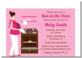Bun in the Oven Girl - Baby Shower Petite Invitations