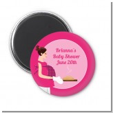 Bun in the Oven Girl - Personalized Baby Shower Magnet Favors