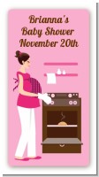 Bun in the Oven Girl - Custom Rectangle Baby Shower Sticker/Labels