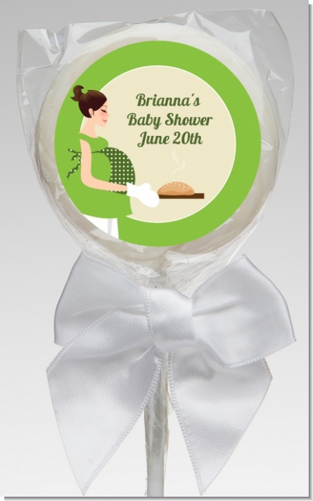 Bun in the Oven Neutral - Personalized Baby Shower Lollipop Favors