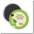 Bun in the Oven Neutral - Personalized Baby Shower Magnet Favors thumbnail