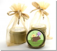 Bunny - Baby Shower Gold Tin Candle Favors