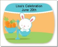 Bunny | Libra Horoscope - Personalized Baby Shower Rounded Corner Stickers