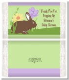 Bunny - Personalized Popcorn Wrapper Baby Shower Favors