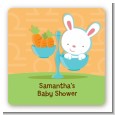Bunny | Libra Horoscope - Square Personalized Baby Shower Sticker Labels thumbnail