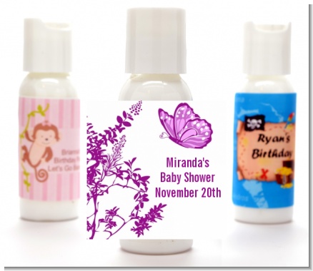 Butterfly - Personalized Baby Shower Lotion Favors