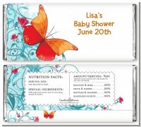 Butterfly Wishes - Personalized Birthday Party Candy Bar Wrappers