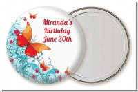 Butterfly Wishes - Personalized Birthday Party Pocket Mirror Favors
